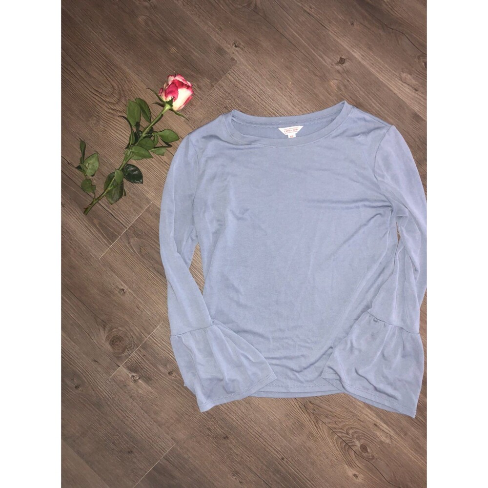 Cape Juby Bell Sleeve Light Blue Shirt
